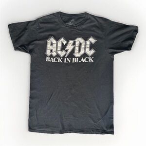 Mens AC/DC Black Graphic T-Shirt